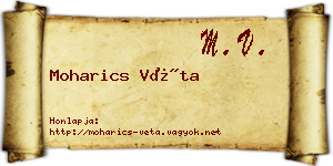 Moharics Véta névjegykártya